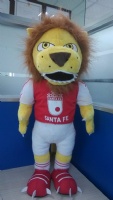 40cm Yellow Brown Lion Mascottes Custom Plush Toys with dress