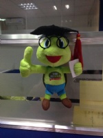 20cm Milk powder giveaway scholar doctor glasses green turtle mascottes stuffed animal toys