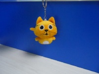 8cm Filandtoys Keychain Kitty Cat Orange Toy Animals Mini Keyring