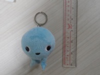 8cm Mini Octopus Keychain Blue Mascot Plush Keyring