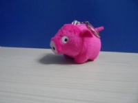 8cm Purple Pig Keychain Stationary Promotional Gift Mascottes Mini Toy Keyring