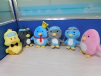 20cm Custom Penguins Toys Blue Pink Yellow Black Series Plush Animal Bespoke Manufacturer