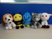 15cm Customized Plush Toy Manufacturer Cat Chick Dog Sheep Bee Mascot Peluches Wholesales